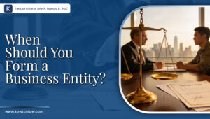 When Should You Form a Business Entity?