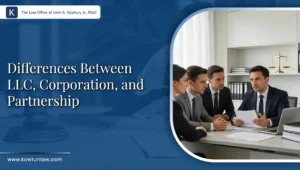 Differences Between LLC, Corporation, and Partnership