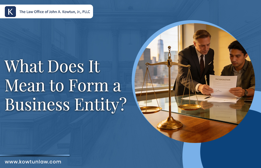 What Does It Mean to Form a Business Entity