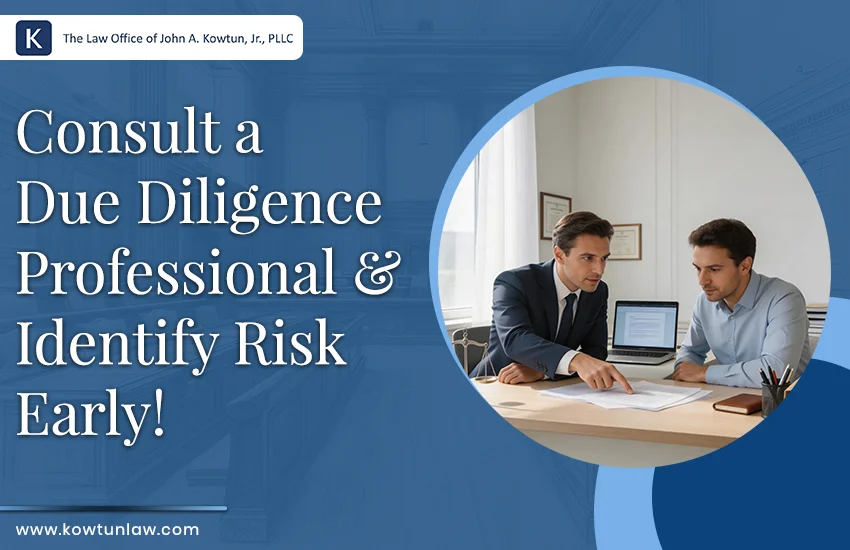 Consult a Due Diligence Professional & Identify Risks Early!