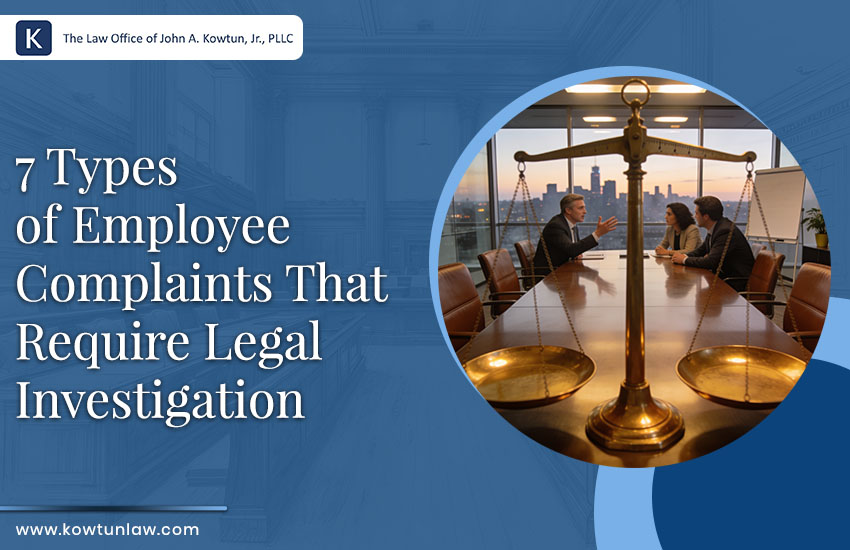 7 Types of Employee Complaints That Require Legal Investigation