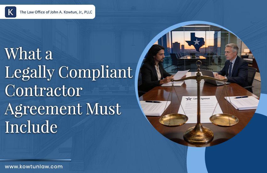 What a Legally Compliant Contractor Agreement Must Include